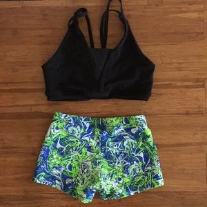 Dancewear for a little girl.